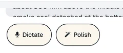 Dictate and Polish under a note.
